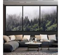 QYYAMDEQ Grand Tableau Decoration Murale Salon 3 Panneau Tableau Deco Forêt Nature 3 Pièces Mural Art Peinture Bureau À Domicile Bain Mural Tableau Personnalisé
