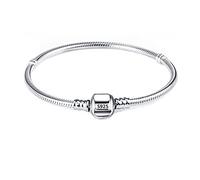 QYYZTHX Bracelet à Breloques en Argent Massif 100% Original avec Logo S925, Perles adaptées, Cadeau Fait à la Main pour Femmes, 925