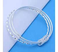 QYYZTHX Bracelets à Trois Cercles pour Femmes, Bijoux de Mariage