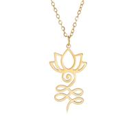 QYYZTHX Collier de Fleurs de Yoga en Argent Sterling 925 pour Femmes Filles, Tour de Cou à Breloques Mandala Bouddhisme - Collier Vintage, Pendentif Minimaliste, Bijoux pour