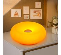 QYYZTHX Lampe de Table Donut Applique Murale d'intérieur LED avec télécommandes Appliques tactiles à intensité Variable avec Interrupteur à câble Lampe de Chevet 3 températures de Couleur Lampe de