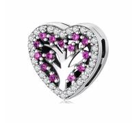 QYYZTHX Sparkling Family Clip Charm Genuine 925 Sterling Silver Compatible with Reflexions Bracelet Reflections