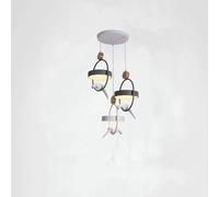 QYYZTQY 3 Ring Ceiling Metal Bird Decoration Pendant Light, Chandelier
