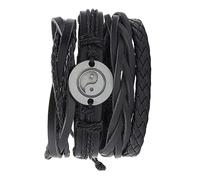 QYYZTQY 4pcs Adjustable Hand-Woven Leather Bracelets - Birthday, Valentine's Day & More Fashion Bangle Necklaces