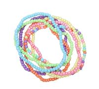 QYYZTQY 7 Pcs Beaded Summer Jewelry for Girls Cute Charm Bracelets Necklace