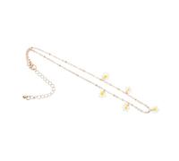 QYYZTQY Adjustable Daisy Shaped Women's Charm Necklace Elegant and Attractive Beaded Necklace