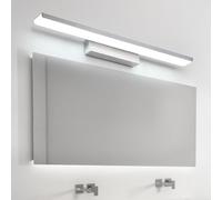 QYYZTQY Bathroom Light Indoor Lamp Waterproof Above Mirror Long Decorative Wall Aluminium for Vanity Bedroom Living Room (Black-Neutral Light,61cm)