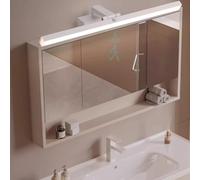 QYYZTQY Bathroom Mirror 180° Rotatable Lamp with Motion Sensor Wall Aluminium Indoor Minimalist for Bedroom Living Room Staircase Hotel (100cm,White White Light)