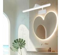 QYYZTQY Bathroom Mirror Lamp Waterproof Long Rotatable Interior Acrylic Iron Wall Creative Nordic Decoration for Living Room Bedroom (53cm,Black White Light)