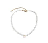QYYZTQY Beads Chokers Women Cute Sweet Candy Color Love Heart Pendants Beaded Summer Beach Gift Jewelry for Girls