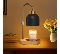 QYYZTQY Candle Warmer Lamp with Dimmer Adjustable Height, 2/4/8H Timer,Vintage Home Decor for Scented Jar