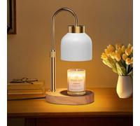 QYYZTQY Candle Warmer Lamp with Dimmer Adjustable Height, 2/4/8H Timer,Vintage Home Decor for Scented Jar