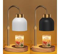 QYYZTQY Candle with Dimmer Adjustable Height, Electric Wax Vintage Home Decor,2/4/8H Timer,Wax Melt Warmer for Scented Jar Candles