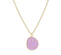 QYYZTQY Colorful Face Gold Plated Paperclip Preppy Y2K Trendy Women Teen Jewelry for Girls