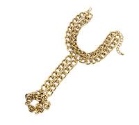 QYYZTQY Exaggerated Punk Metal Finger Hand Chain Bracelet Lightweight Hollow One-Piece Handchain