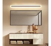 QYYZTQY Front Indoor Waterproof Light Above Bath Wall Lamp Long Strip Acrylic for Bedroom Bathroom Mirror (White-White Light,120cm)