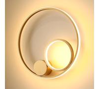 QYYZTQY Gold Sconces, Ring Decorative Light Fixtures, Round Wall Lamps 3000K Warm White -1 Pieces, Chandelier