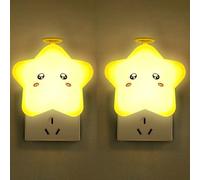 QYYZTQY Indoor and Switches Lamp with Remote Control Dimming 2700K/4500K/6500K Wall Night Light for Bedroom Kids Room Nursery (Yellow,1 Pack)