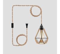 QYYZTQY Indoor Industrial Lamp Vintage Decorative with and Switches Light Cord Adjustable Wall Wood Iron for Living Room Bedroom Stairs (B)