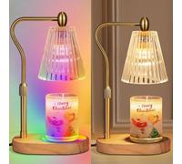 QYYZTQY Lamp RGB Mode,8 Colors Changing,Electric Candle Warmer with Timer Dimmer Adjustable Height, Vintage Home Decor for Scented Jar Candles