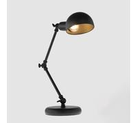 QYYZTQY Lampe de Bureau Noire Lampe de Lecture de Bureau rétro Lampe de Table d'architecte à col de Cygne réglable, Lampes de Bureau à Bras pivotant Lampes de Table de Chevet pour Chambre à