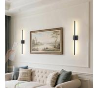 QYYZTQY Light Battery Operated Lamp with Remote Control Dimmings 2700K-6500K Wall USB Rechargeable Indoor for Living Room Bedroom Corridor (Gold,2 Packs)