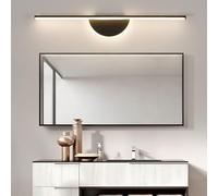 QYYZTQY Light Indoor Lamp Long Minimalist Background Decorative Wall Aluminium Acrylic for Hallway Living Room Bedroom (White-Warm Light,100cm)