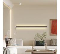 QYYZTQY Light Indoor Remote Control Lamp Dimmable 2700K-6500K with in Cord Wall Long Aluminium for Bedroom Living Room Stairs (Gold,180cm)