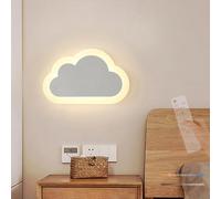 QYYZTQY Light Indoor with Remote Control Lamp Dimmings 2700K-6500K Creative Clouds Decoration Wall Iron Acrylic for Kids Bedroom Living Room (A,25cm)