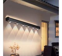 QYYZTQY Light Outdoor Up and Down Lamp Creatively Decorative IP65 Waterproof Wall Long Strip Aluminium for Balcony Garden Hallway (White Light,40cm)