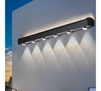 QYYZTQY Light Outdoor Up and Down Lamp Creatively Decorative IP65 Waterproof Wall Long Strip Aluminium for Balcony Garden Hallway (White Light,40cm)