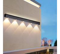 QYYZTQY Light Outdoor Up and Down Lamp Creatively Decorative IP65 Waterproof Wall Long Strip Aluminium for Balcony Garden Hallway (White Light,40cm)