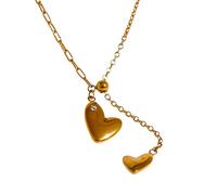 QYYZTQY Minimalist Cute Girls, Silver, Romantic Sweet Charm Collar A Heart Gold Locket Necklace for Women, Birthday