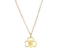 QYYZTQY Minimalist Four Silver Girls Pendant A 4 Leaf Alhambra Lucky Necklace for Women