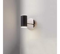 QYYZTQY Minimalist Lamp 8W Dimmable Metal Fixture Black Matte Finish Single Head Light with Acrylic Shade Indoor Wall, Chandelier