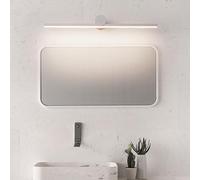 QYYZTQY Mirror Front Light Indoor Waterproof Lamp Bathroom Decoration Long Strip Wall Aluminum for Bedroom Vanity Corridor (Black-White Light,100cm)