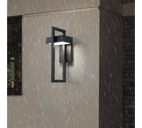 QYYZTQY Outside Light Lamp IP65 Waterproof Outside/Indoor Decorative Wall Black Stainless Acrylic for Garden Terrace Balcony (Neutral Light,35cm)