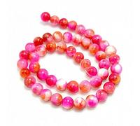 QYYZTQY Shower Curtain Charm Natural Pink Green Yellow and Other Colorsr Jades Smooth Round Beads 4/6/8/10/12mm for Jewelry Making Necklac