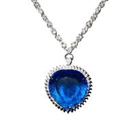 QYYZTQY Silver Multilayer Coloured Pave Women, Rhinestone A Shiny Zircon Paver Reunion Heart Necklace for Valentine's Day,