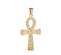 QYYZTQY Silver Vintage Amulets Women, Ancient Pendant A Jewelry Men, Egyptian Ankh Necklace for Halloween
