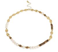 QYYZTQY Tiger Eye Gemstone Pearl Bead Women, Boho Statement Prom Gift Jewelry for Girls