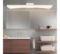 QYYZTQY Vanity Light Over Mirror Lamp Indoor Bathroom Waterproof Wall Long Strip Acrylic for Makeup Bedroom Living Room (Black-Neutral Light,80cm)