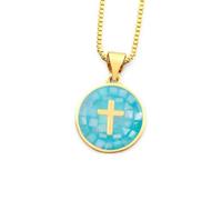 QYYZTQY Versatile Heart/Cross Pendant - Chain Link Jewelry for Women and Men