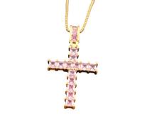 QYYZTQY Versatile Heart/Cross Pendant - Chain Link Jewelry for Women and Men