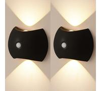 QYYZTQY Wireless Light Lamp Indoor 2700K/4500K/6500K Dimmings with Motion Sensor Wall USB Rechargeable for Living Room Bedroom Hallways (Gold,2 Packs)