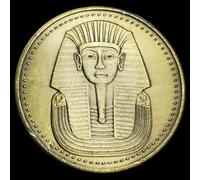 QYZXTH Égypte Ancienne Mythe Protecteur de la Mort Anubis Sovenior pièce Egyption Pyramide Pharaon Antique plaqué Bronze commémorative pièce de Monnaie Artisanat-défaut
