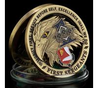 QYZXTH États-Unis 940th Wing First Sergeants Souvenir Coin Américain Vétéran de l’Air Force Militaire Plaqué Cuivre Commémorative Pièce-défaut