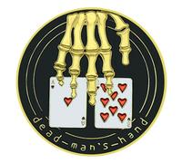 QYZXTH Lucky Coin Casino Texas Hold’em Card Press Metal Poker Card-Guard Chips Challenge Coin Collection Cadeau-défaut