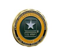 QYZXTH Pièce Souvenir Pièce commémorative des Anciens Combattants Pièce de défi Militaire de l’armée américaine - Or