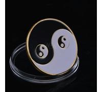 QYZXTH Poker Card Guard Protector Cartes de Poker Ensemble de jetons Souvenir en métal Pièce de Casino Jeu de Poker Accessoires Hold’em Pièce Porte-Bonheur pour lui-style-14